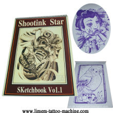 Tatuagem de moda Manuscrip Tattoo Magazine Tattoo Book Supply